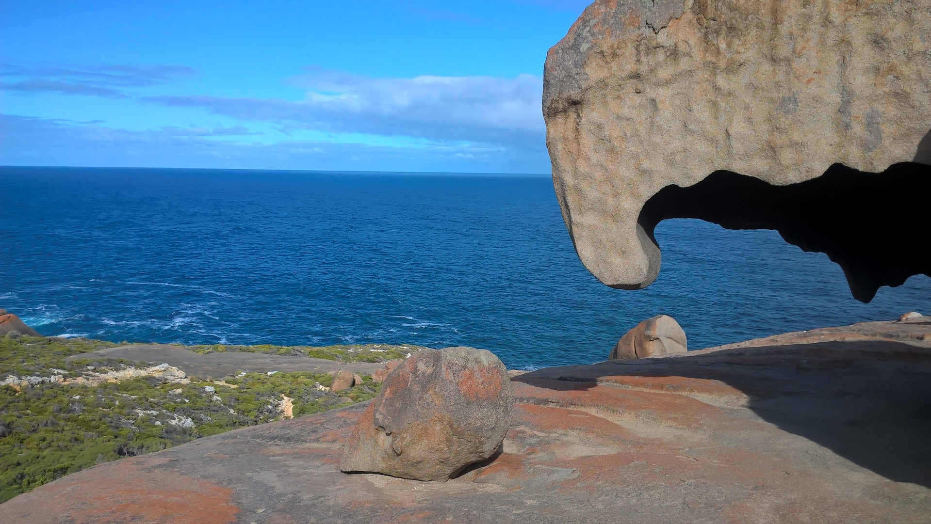 Kangaroo Island Remarkable Rocks formazione rocciosa con vista sul mare