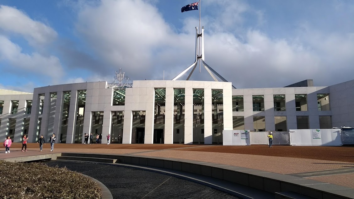 Parlamento Australiano di Canberra, facciata esterno