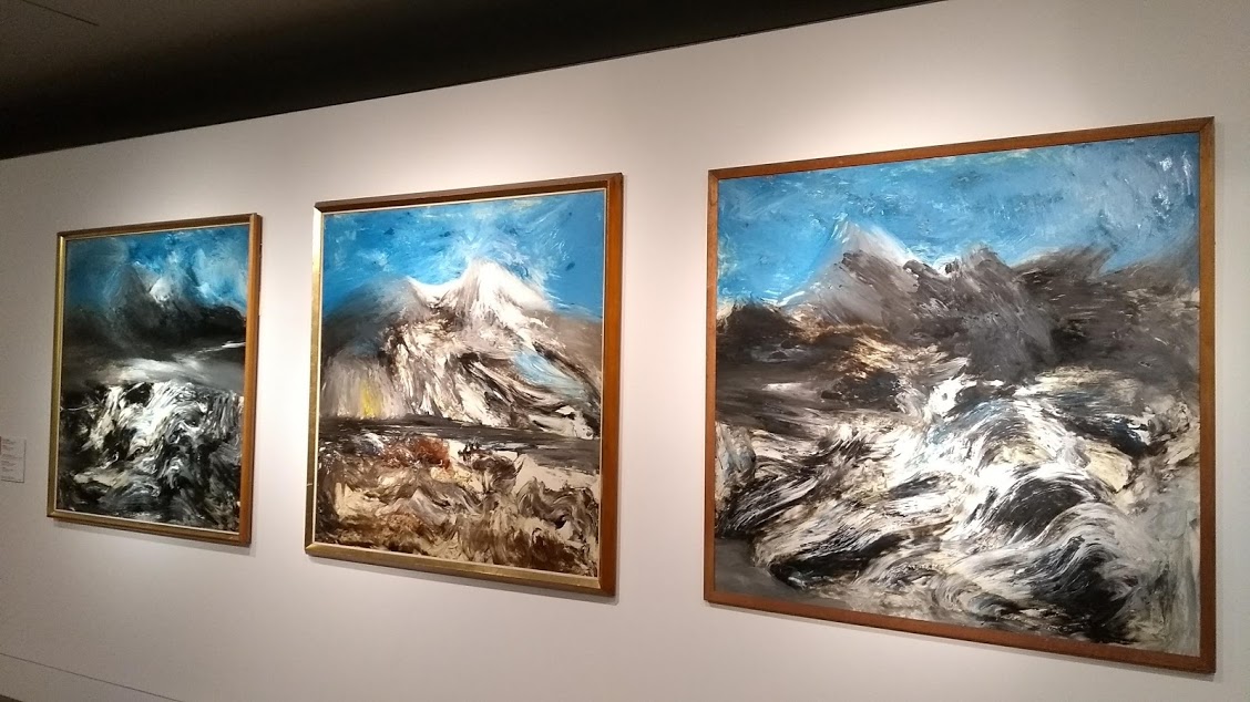 Trittico di quadri di Sidney Nolan, "Antarctica"