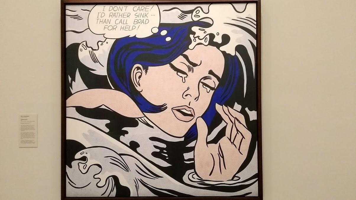 drowning girl lichtenstein quadro originale