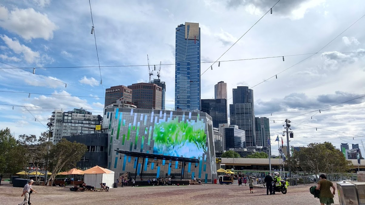 Primavera in Australia: Melbourne, Federation Square