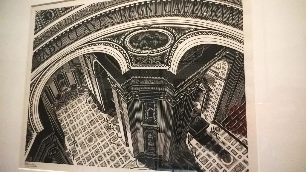 escher interno di san pietro dall'alto