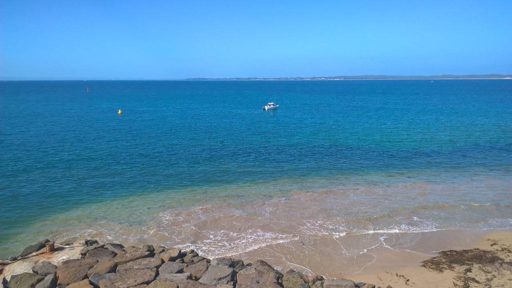 mare queenscliff visto dal traghetto