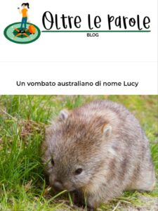 Intervista di Lucy the Wombat per il blog Oltre le Parole