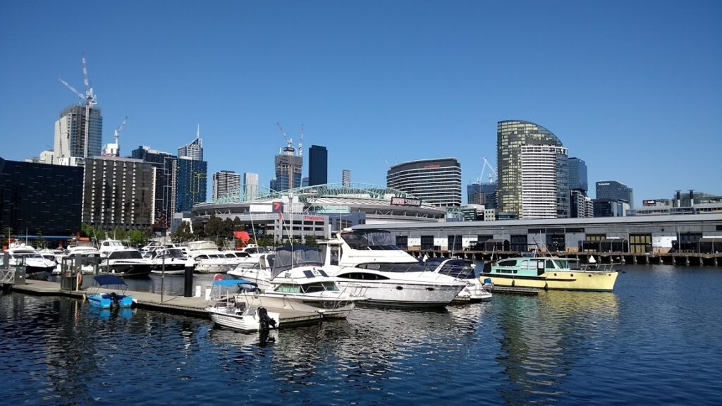 Melbourne chic: barche ai Docklands